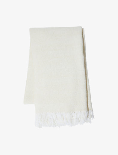 Still Life image of Blanket In Textured Boucle Knit in Ivory