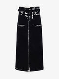 Proenza Schouler flat image of Calder Skirt in BLACK MULTI