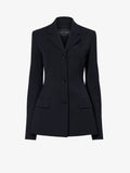 Proenza Schouler Still Life image of Lark Blazer in Wool Gabardine Suiting in BLACK