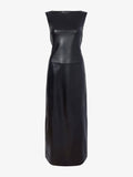 Proenza Schouler Still Life image of Backless Leather Dress in black