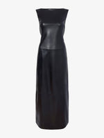 Proenza Schouler Still Life image of Backless Leather Dress in black