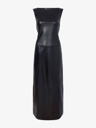 Proenza Schouler Still Life image of Backless Leather Dress in black