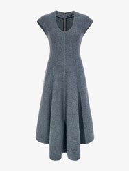 Proenza Schouler Still Life image of Delilah Dress in Wool Jersey in DARK GREY MELANGE