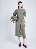 Proenza Schouler front image of Maisie Dress in Matte Viscose Crepe in WOOD