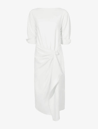 Proenza Schouler Still Life image of Maisie Dress in Matte Viscose Crepe in IVORY