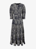Proenza Schouler Still Life image of Harlow Dress in Printed Viscose Crepe in BLACK MULTI
