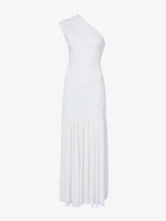 Proenza Schouler Still Life image of Cora Dress in Pleated Crepe Chiffon in IVORY