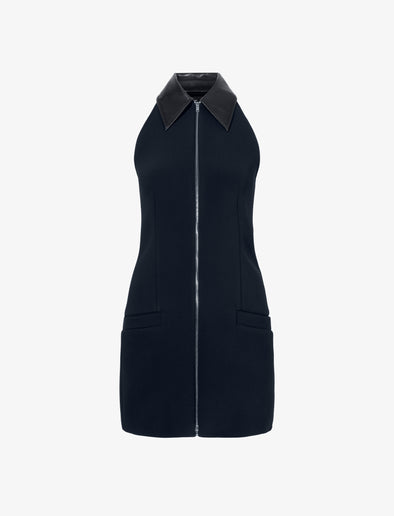 Proenza Schouler Still Life image of Emi Dress in Bi-Stretch Suiting in BLACK