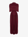 Proenza Schouler flat image of Frankie Dress in Matte Jersey in oxblood