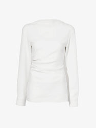 Proenza Schouler Still Life image of Alexis Top in Matte Viscose Crepe in WHITE