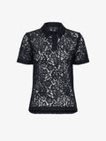 Proenza Schouler Still Life image of Kennedy Top in Stretch Lace in BLACK