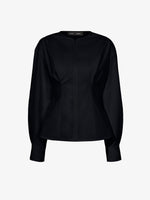 Proenza Schouler Still Life image of Ivonne Top in Eco Poplin in BLACK
