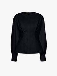 Proenza Schouler Still Life image of Ivonne Top in Eco Poplin in BLACK