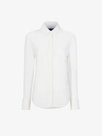 Proenza Schouler Still Life image of Arabella Top in Eco Silk in WHITE