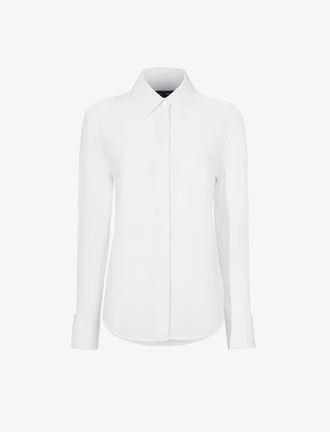 Proenza Schouler Still Life image of Arabella Top in Eco Silk in WHITE