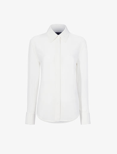 Proenza Schouler Still Life image of Arabella Top in Eco Silk in WHITE