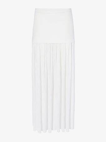 Proenza Schouler Still Life image of Paige Skirt in Pleated Crepe Chiffon in IVORY