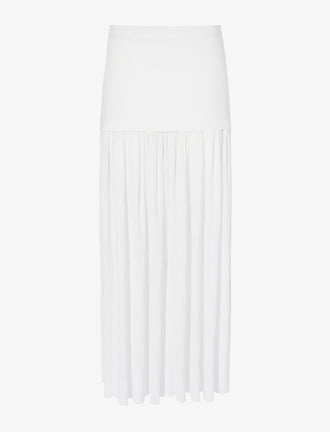 Proenza Schouler Still Life image of Paige Skirt in Pleated Crepe Chiffon in IVORY