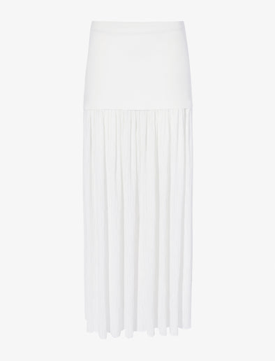 Proenza Schouler Still Life image of Paige Skirt in Pleated Crepe Chiffon in IVORY