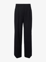 Proenza Schouler Still Life image of Uma Pants in Melange Twill Suiting in BLACK