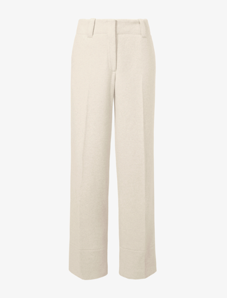 Proenza Schouler Still Life image of Violet Pant in Wool Jersey in TAUPE MELANGE