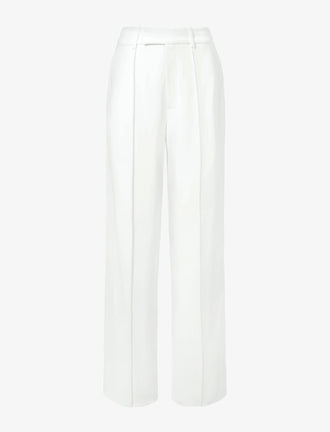 Proenza Schouler Still Life image of Weyes Pant in Matte Viscose Crepe in IVORY