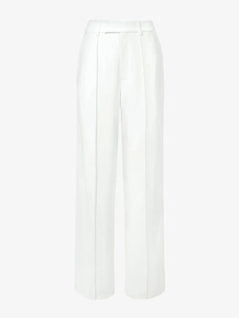 Proenza Schouler Still life image of model wearing Weyes Pant in Matte Viscose Crepe in IVORY