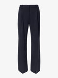 Proenza Schouler Still Life image of Savannah Pant in Wool Gabardine Suiting in BLACK