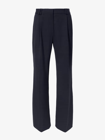 Proenza Schouler Still Life image of Savannah Pant in Wool Gabardine Suiting in BLACK