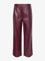 Proenza Schouler Still Life image of Noland Pant in Leather in OX BLOOD