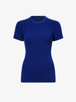 Proenza Schouler Still Life image of Sky Top in Matte Viscose Crepe in BLUE