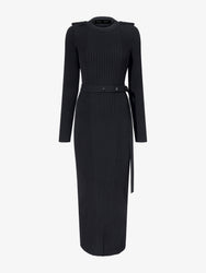 Proenza Schouler Still Life image of Lauryn Dress in Silk Viscose Knit in BLACK