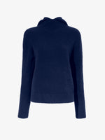 Proenza Schouler Still Life image of Greta Sweater in Lofty Eco Cashmere in NAVY