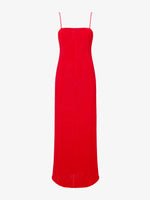 Proenza Schouler Still Life image of Suki Dress in Viscose Ribbon Knit in RED