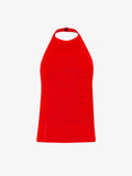 Proenza Schouler Still Life image of Leona Top in Viscose Ribbon Knit in RED