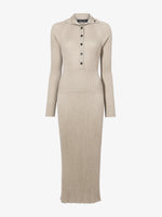 Proenza Schouler Still Life image of Maeve Dress in Superfine Merino Silk in TAUPE