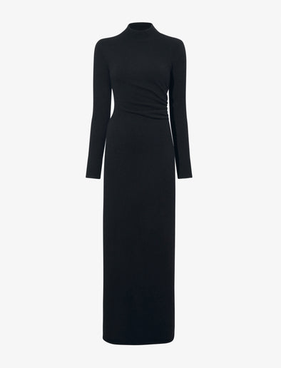 Proenza Schouler Still Life image of Annette Dress in Cashmere Silk in BLACK