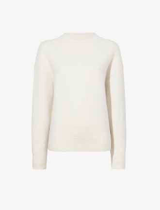 Proenza Schouler flat image of Bria Top in Cashmere Silk in IVORY