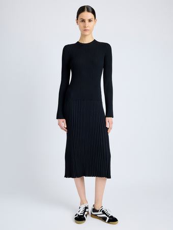 Kenna Dress in Midweight Viscose Rib