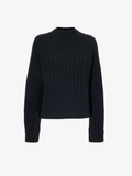 Proenza Schouler Still Life image of Delta Top in Cashmere Blend in BLACK