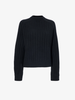 Proenza Schouler Still Life image of Delta Top in Cashmere Blend in BLACK