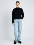 Proenza Schouler front image of model wearing Ryman Jean in CLASSIC WASH