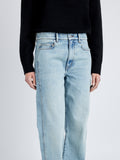 Proenza Schouler detail image of model wearing Ryman Jean in CLASSIC WASH