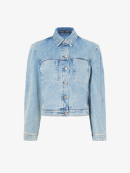 Proenza Schouler flat image of Lawrence Jacket in CLASSIC WASH