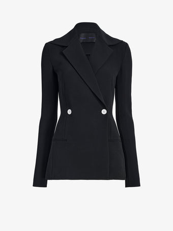 Proenza Schouler Still Life image of Marine Jacket in Bi-Stretch Suiting in Black