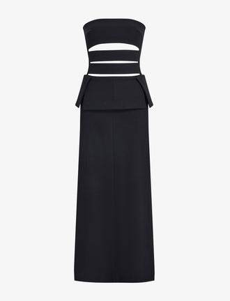 Proenza Schouler Still Life image of Kit Dress in Wool Gabardine in Black