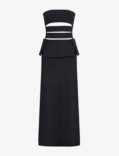 Proenza Schouler Still Life image of Kit Dress in Wool Gabardine in Black