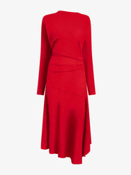 Proenza Schouler Still Life image of Alina Dress in Stretch Silk Viscose in Red
