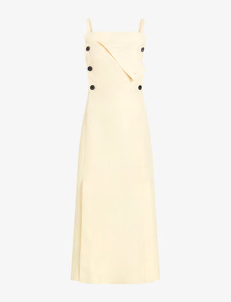 Proenza Schouler Still Life image of Candice Dress in Linen Viscose in Resin