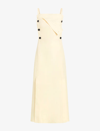 Proenza Schouler Still Life image of Candice Dress in Linen Viscose in Resin